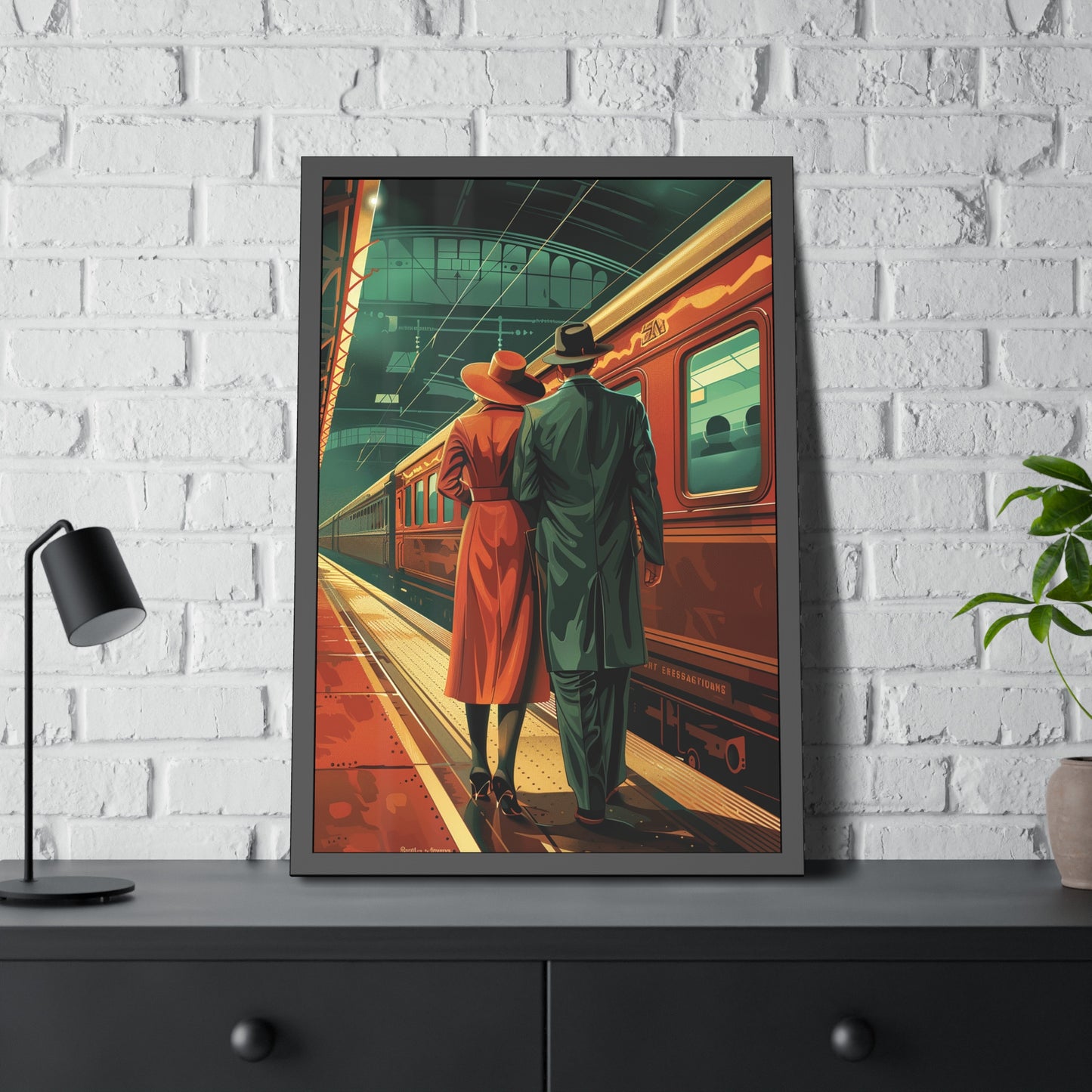 Retro Train Romance