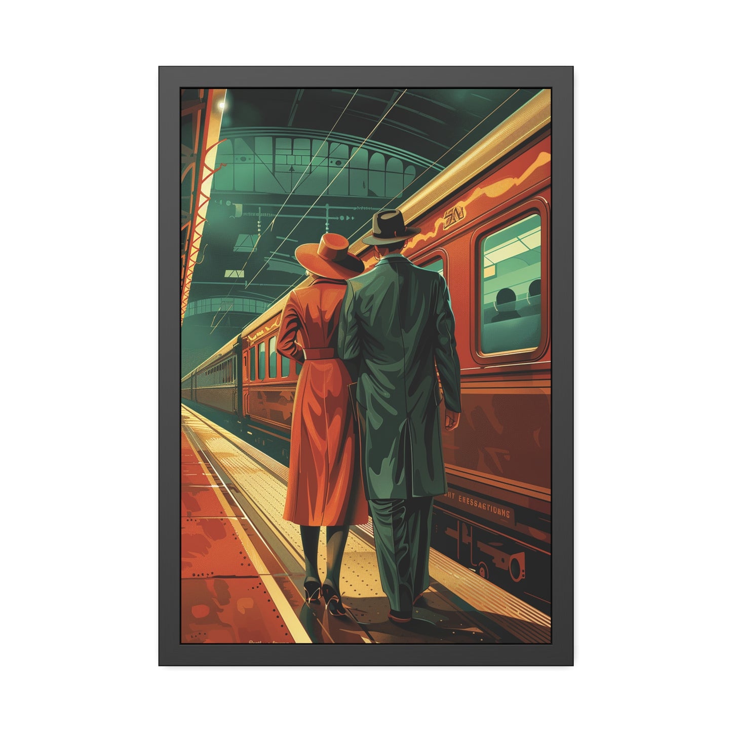 Retro Train Romance