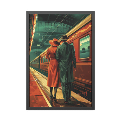 Retro Train Romance